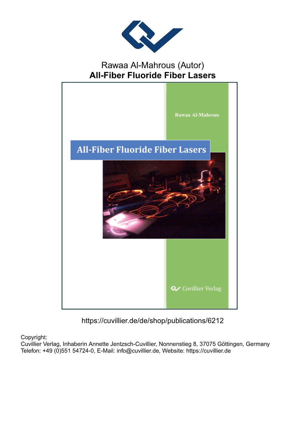 All-Fiber Fluoride Fiber Lasers