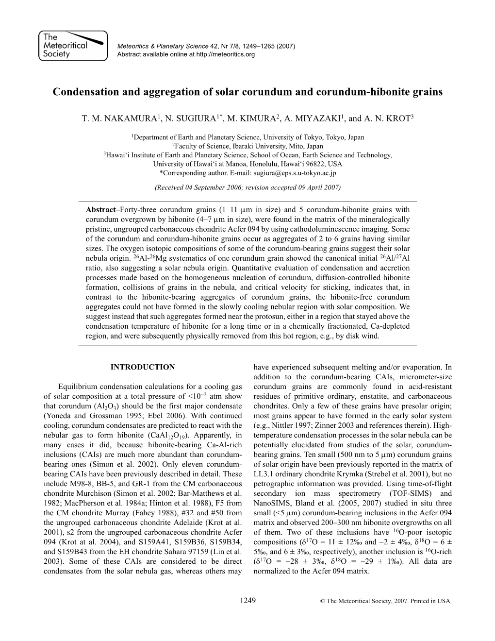 Condensation and Aggregation of Solar Corundum and Corundum-Hibonite Grains