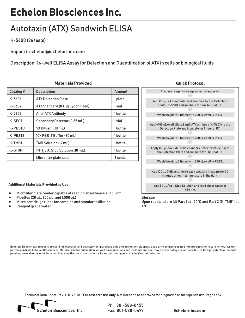 K-5600 Technical Data Sheet (TDS)