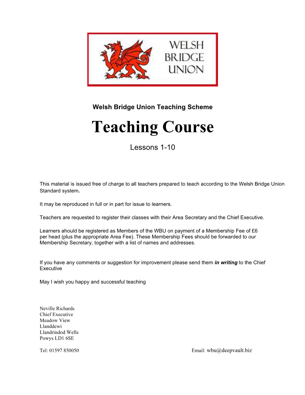 Teaching Course