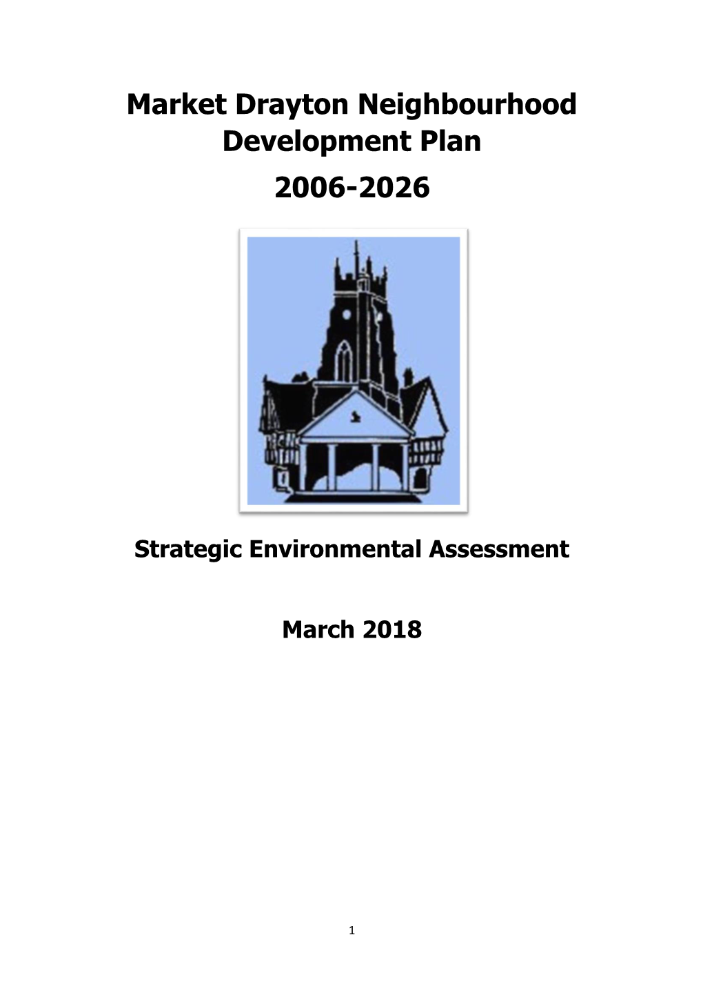 Market Drayton Neighbourhood Development Plan 2006-2026