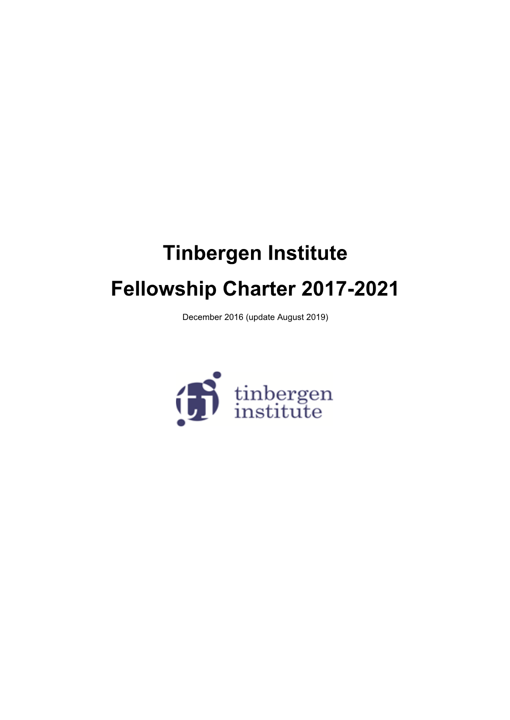 Fellowship Requirements and Charter 2017-2021