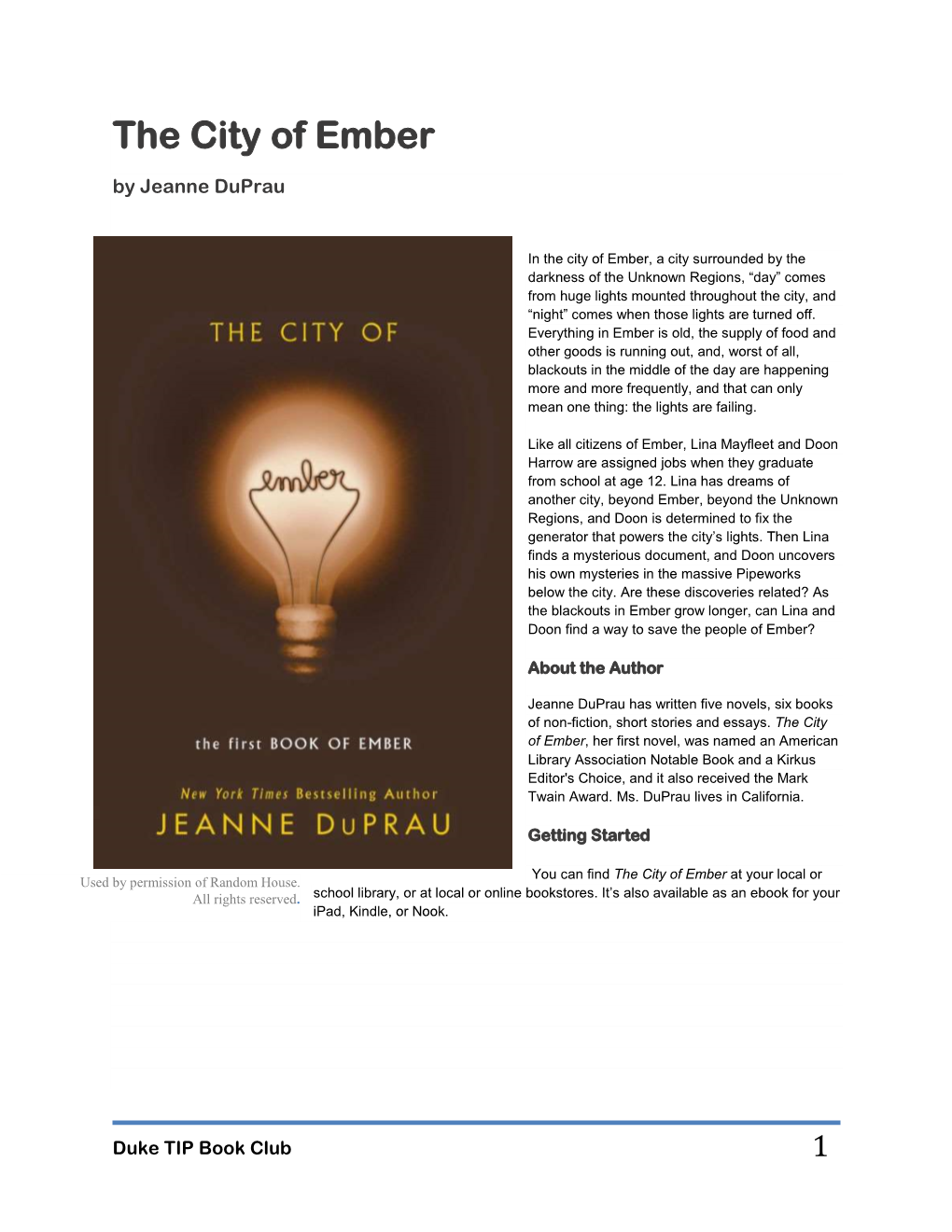 The City of Ember