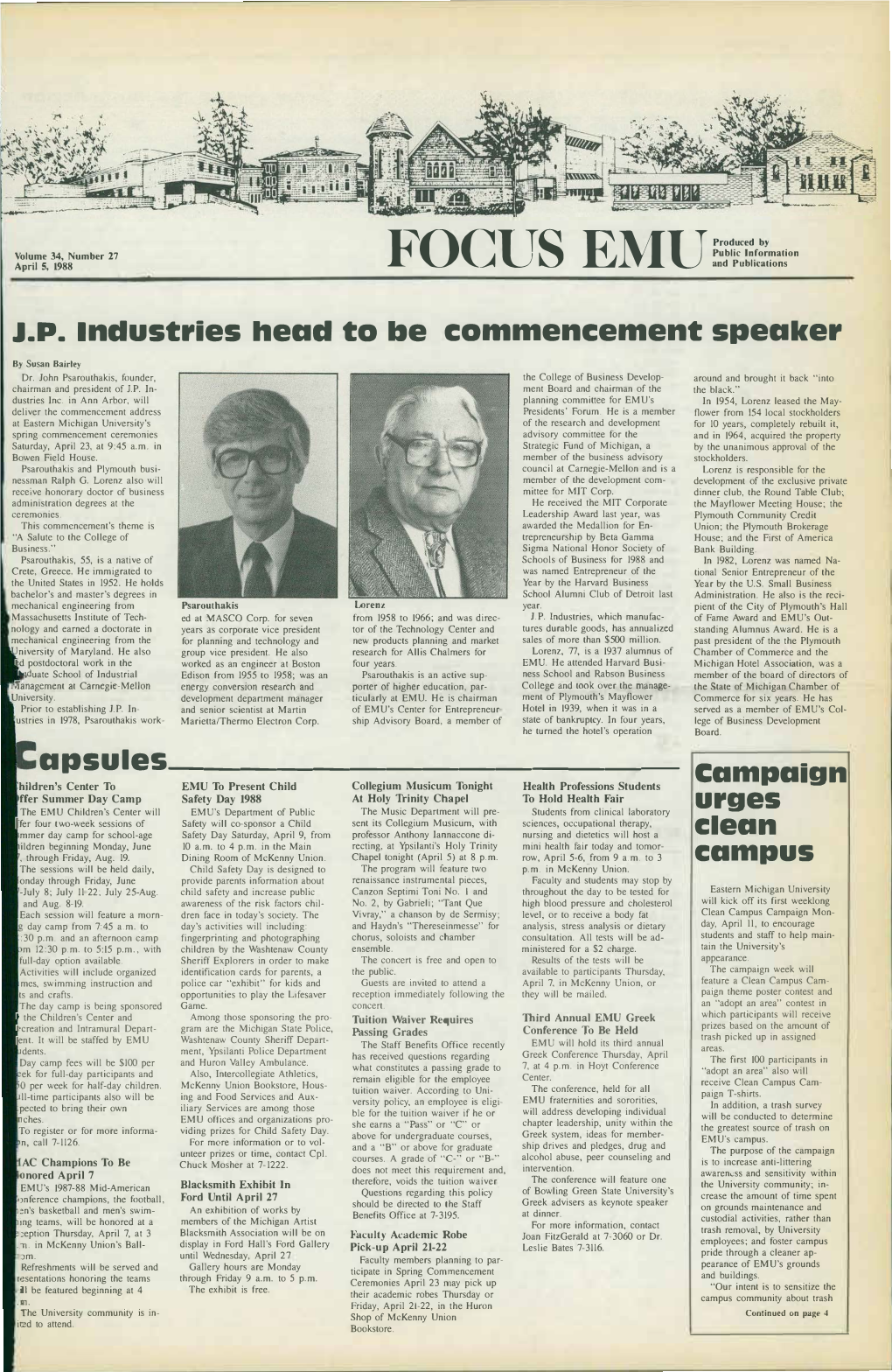 Focus EMU, April 5, 1988