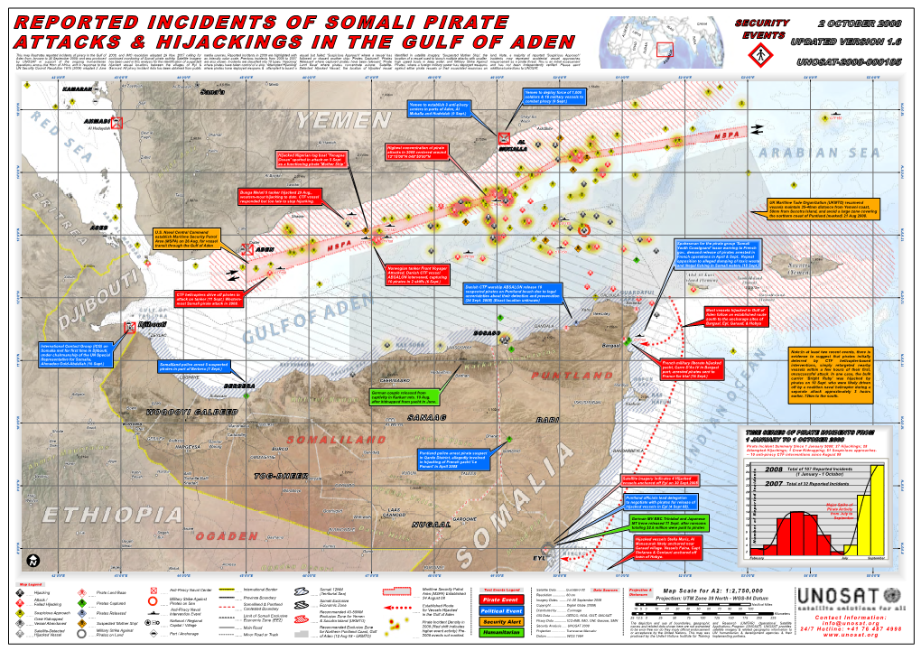 Reported Incidents of Somali Pirate Attacks & Hijackings in the Gulf Of