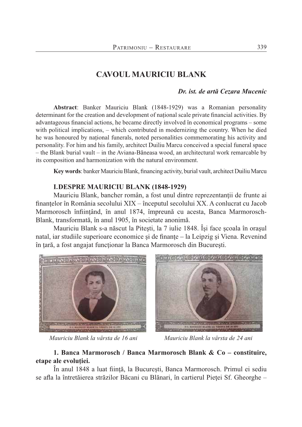 Cavoul Mauriciu Blank