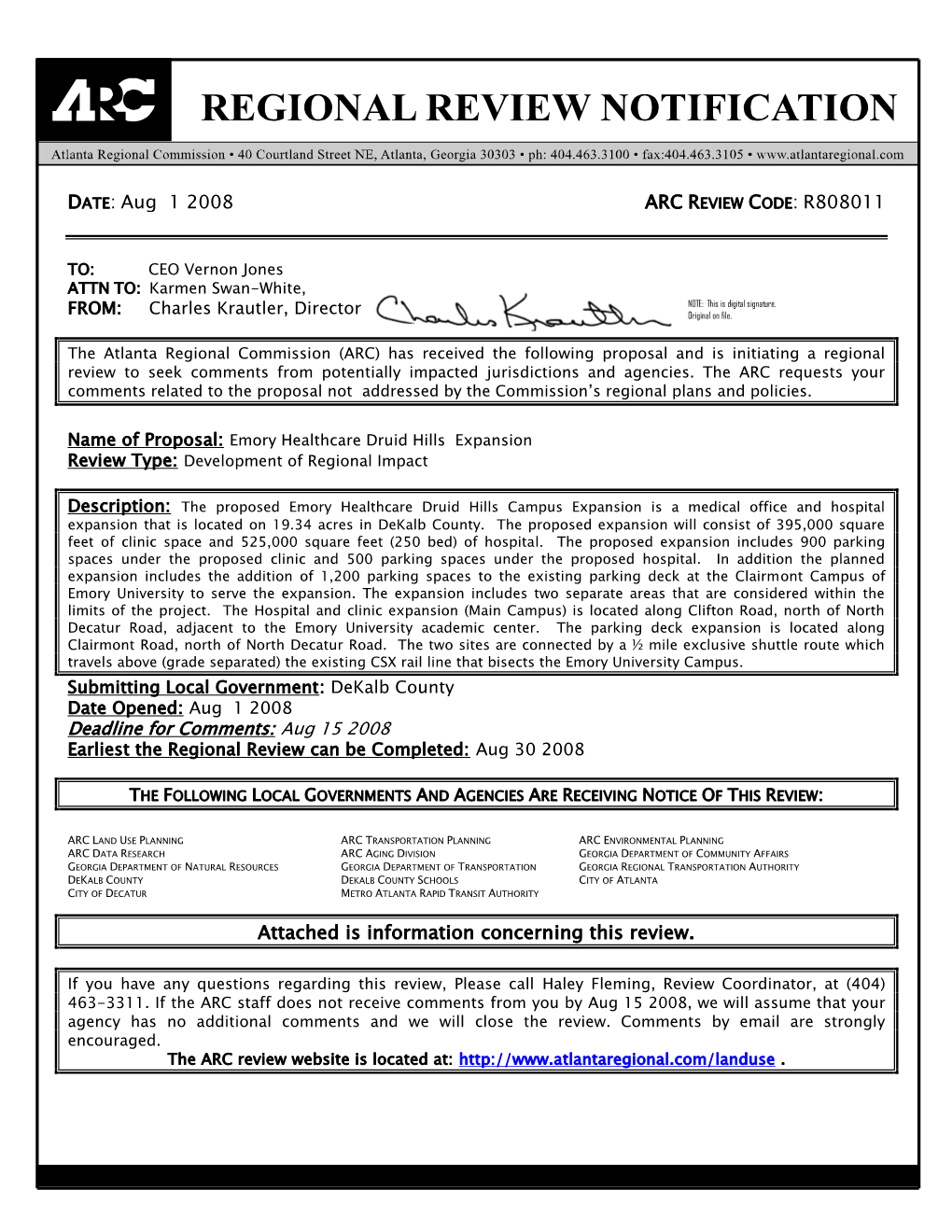 10/97 Dca Form for Plan Review