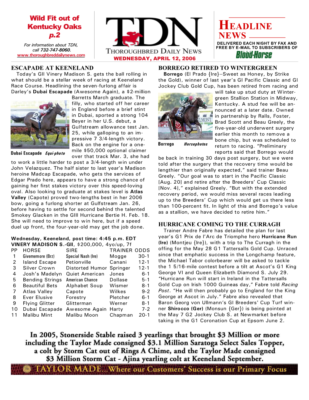 HEADLINE NEWS • 4/12/06 • PAGE 2 of 8