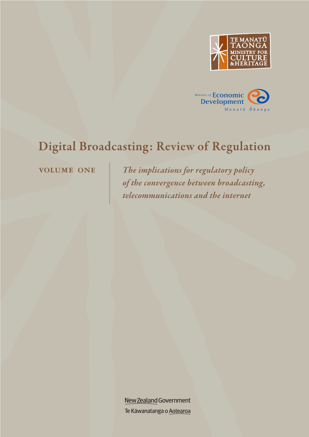 Digital Broadcasting: Review of Regulation