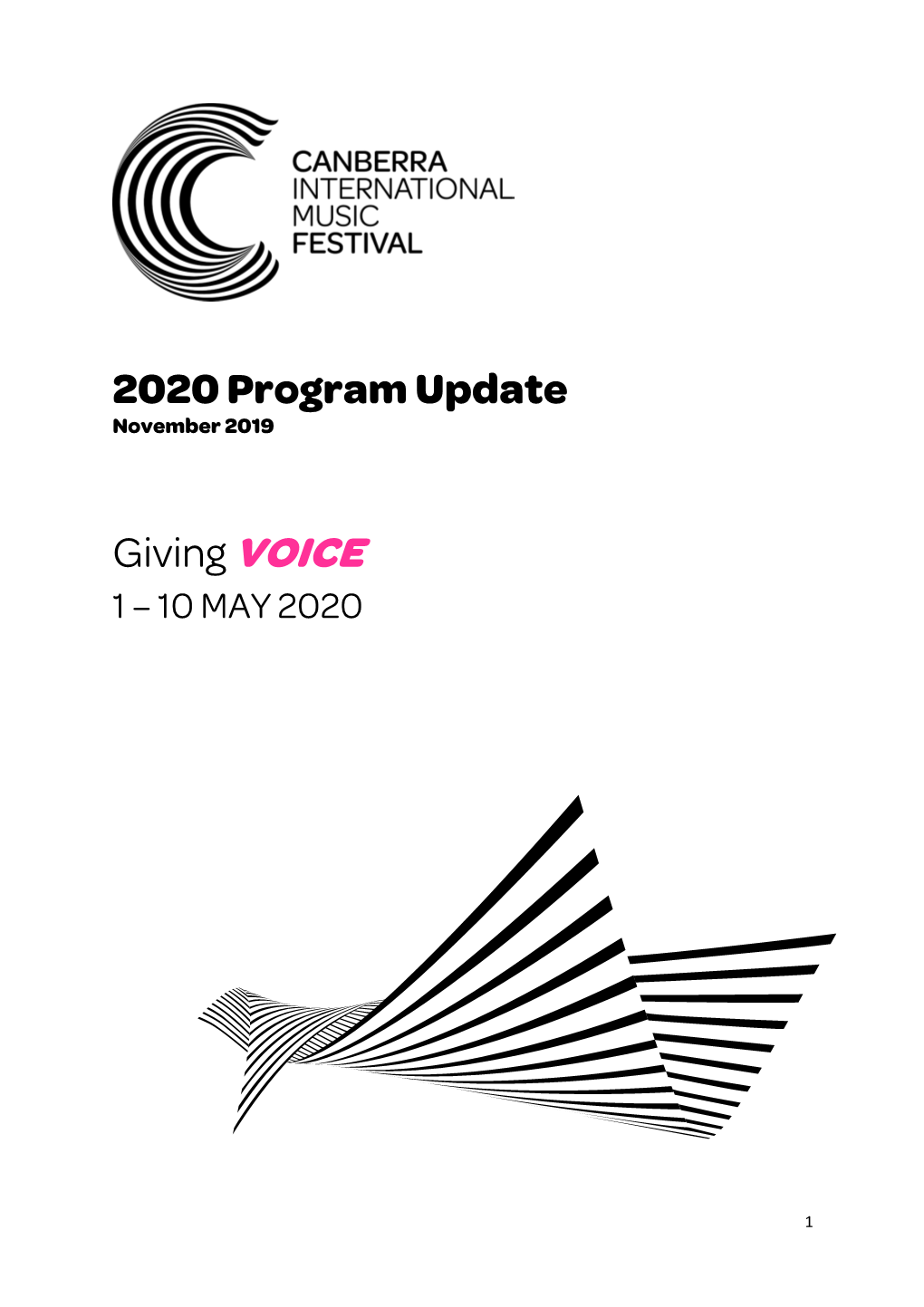 CIMF 2020 Program – Giving Voice