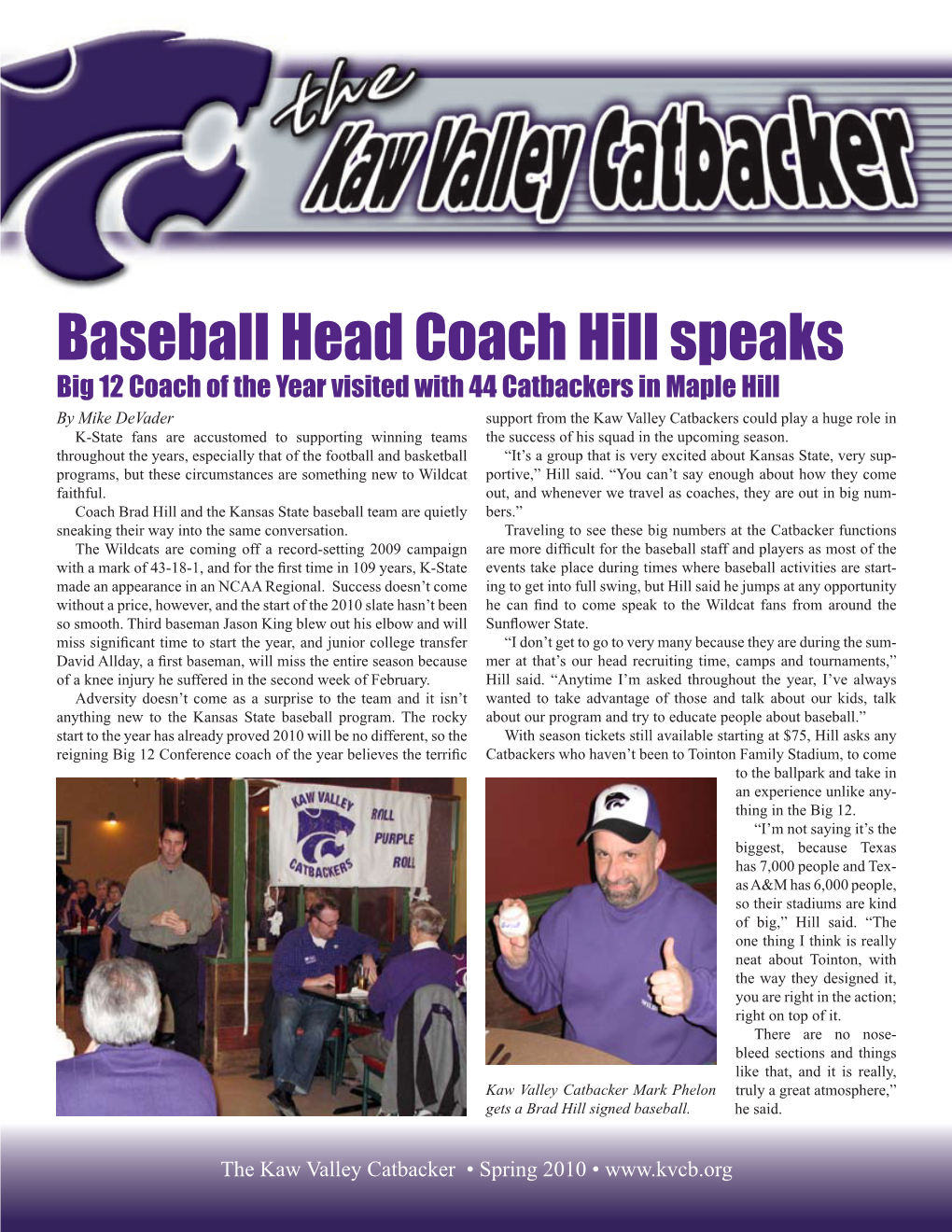 Baseball Head Coach Hill Speaks