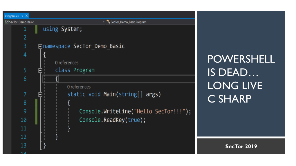 Powershell Is Dead… Long Live C Sharp