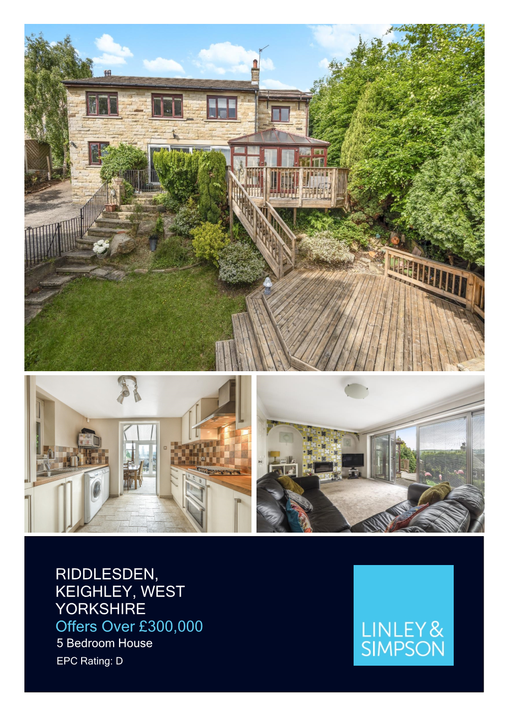 RIDDLESDEN, KEIGHLEY, WEST YORKSHIRE Offers Over £300,000 5 Bedroom House EPC Rating: D If You’Re Seeking the Unique … Look No Further