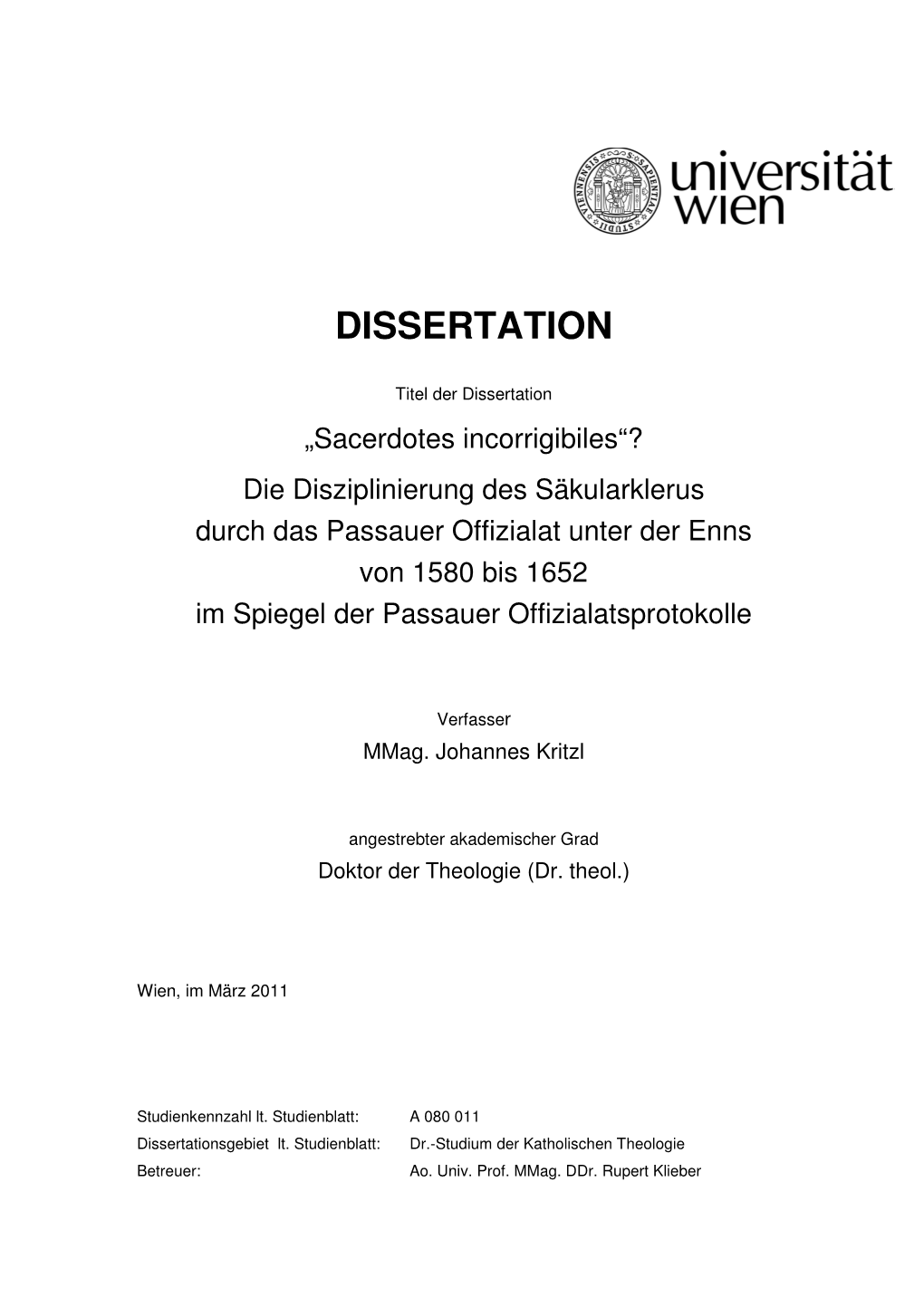 Dissertation