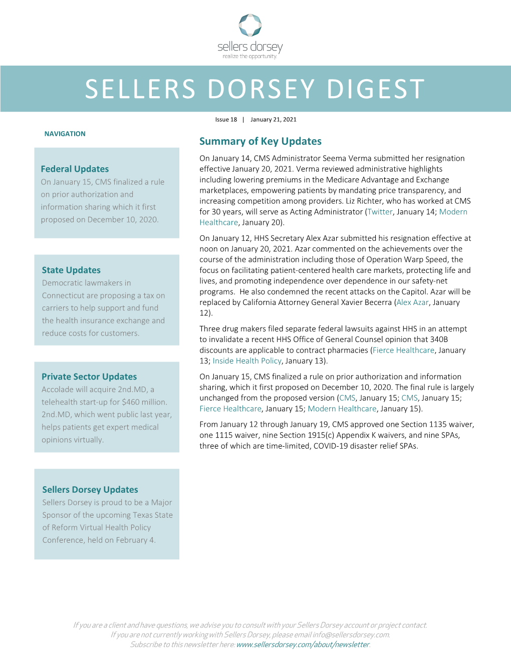 Sellers Dorsey Digest