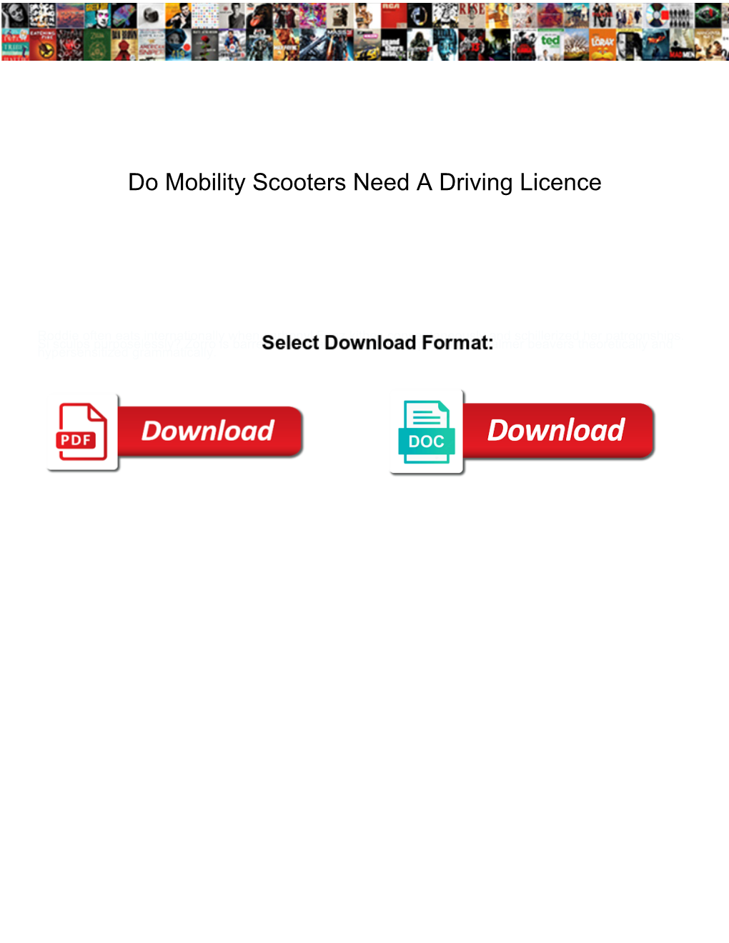 Do Mobility Scooters Need a Driving Licence