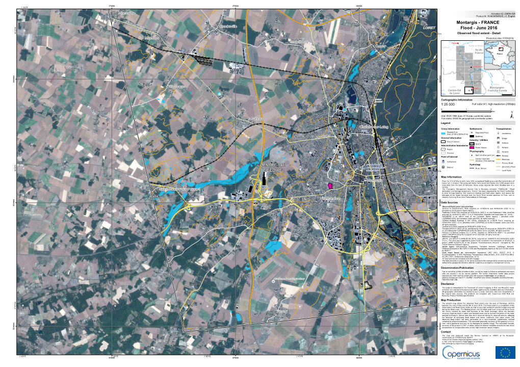 Montargis - FRANCE TAR GI N S Gondreville " R ! 0 LOIRET ' D ES Flood - June 2016 3 G ° AU 8 DI