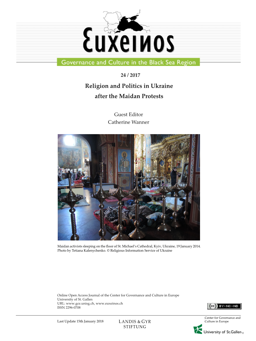 Religion and Politics in Ukraine After the Maidan Protests