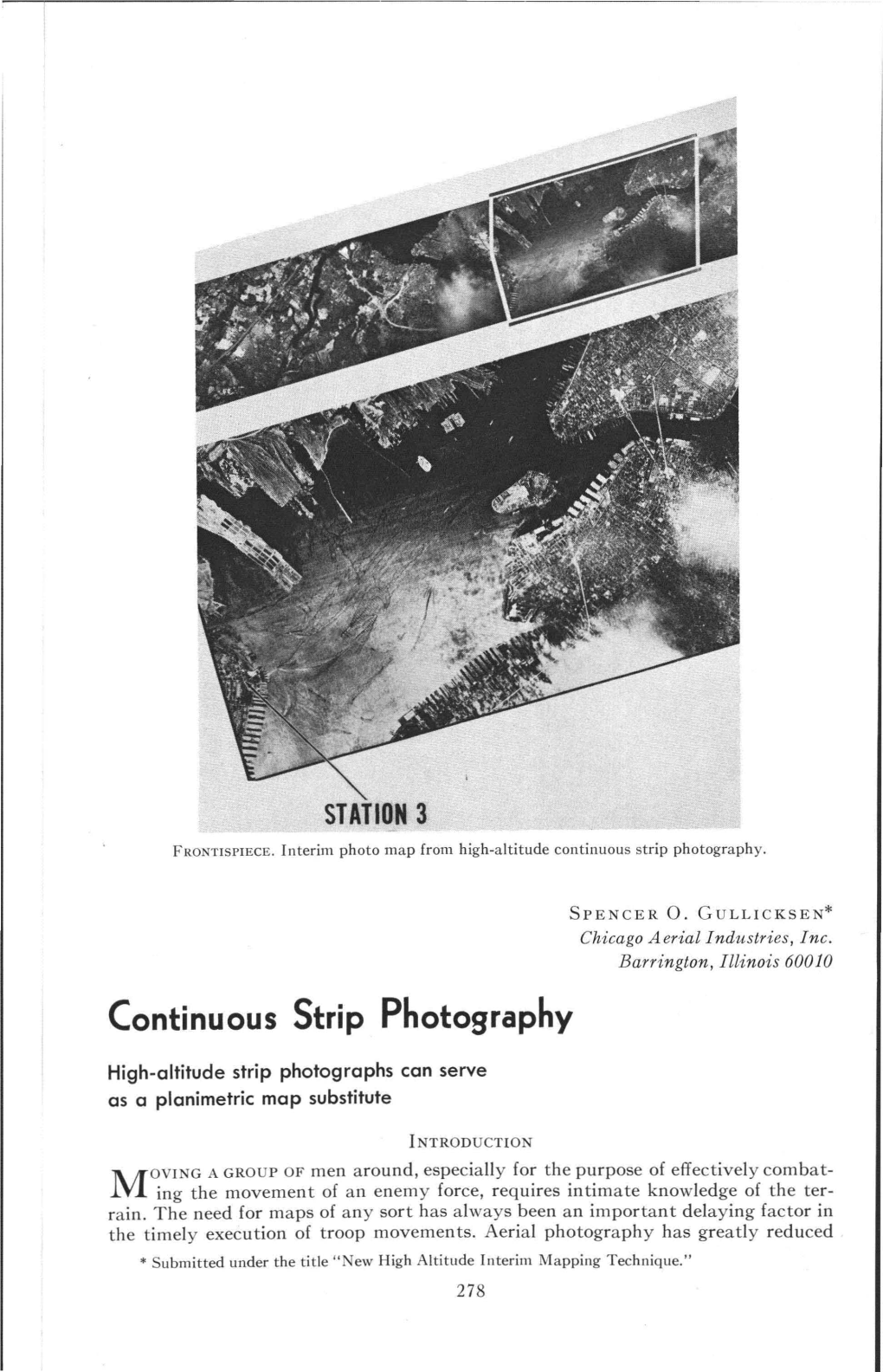 Continuous Strip Photography