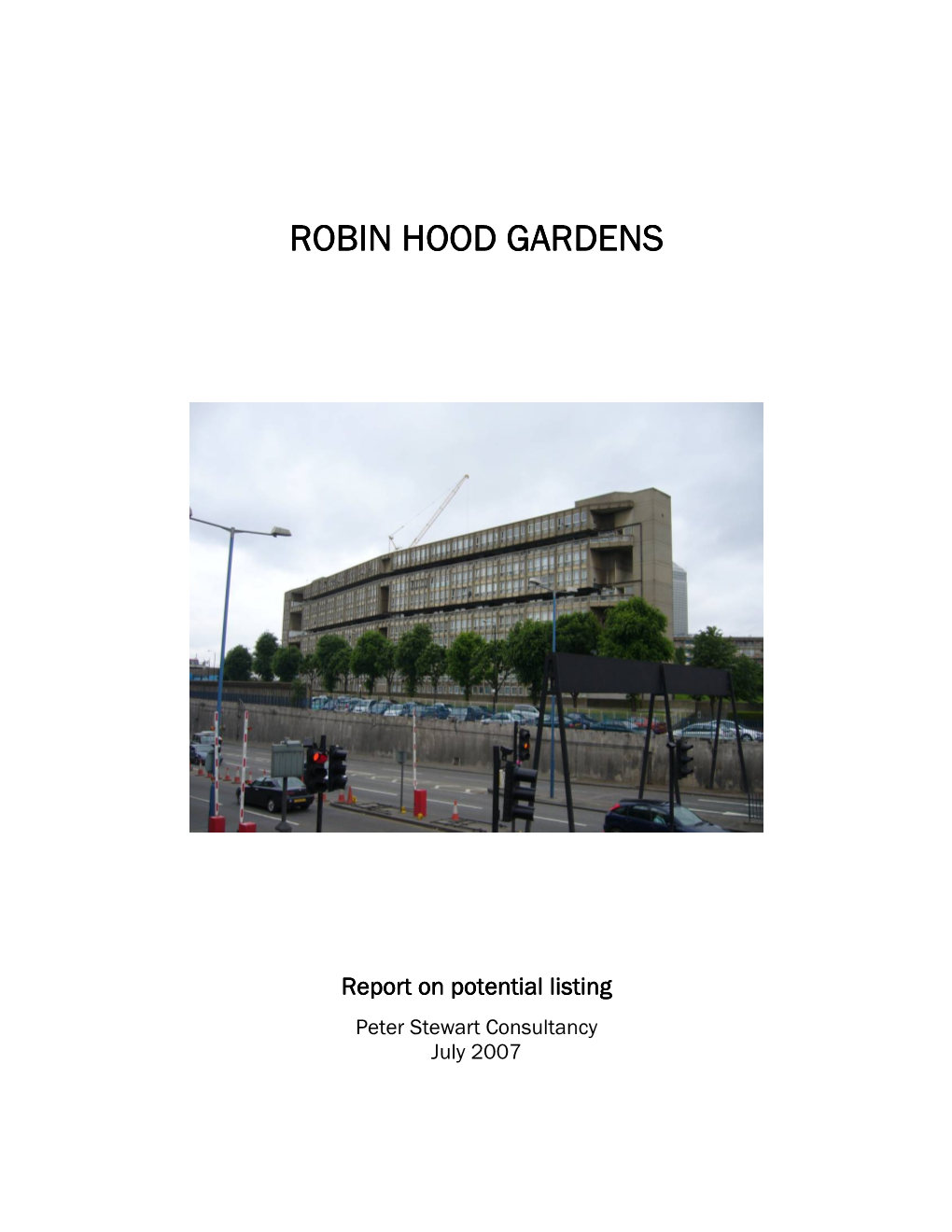 Robin Hood Gardens Robin Hood