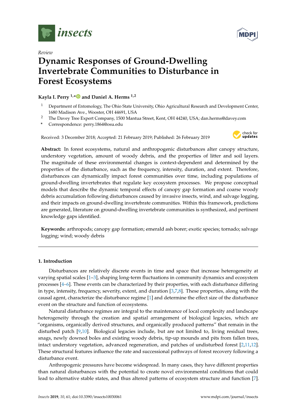 Dynamic Responses of Ground-Dwelling Invertebrate Communities to Disturbance in Forest Ecosystems