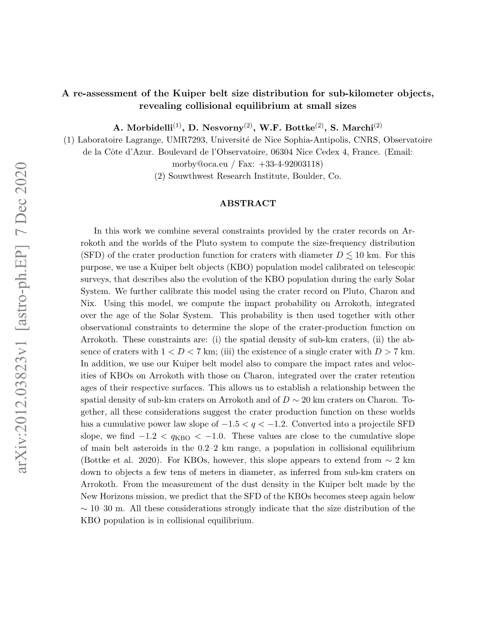 A Re-Assessment of the Kuiper Belt Size Distribution for Sub-Kilometer Objects, Revealing Collisional Equilibrium at Small Sizes