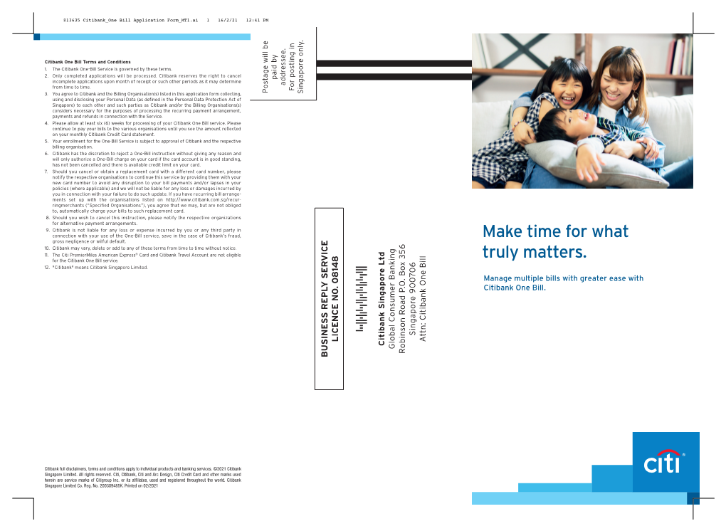 813635 Citibank One Bill Application Form MT1.Ai