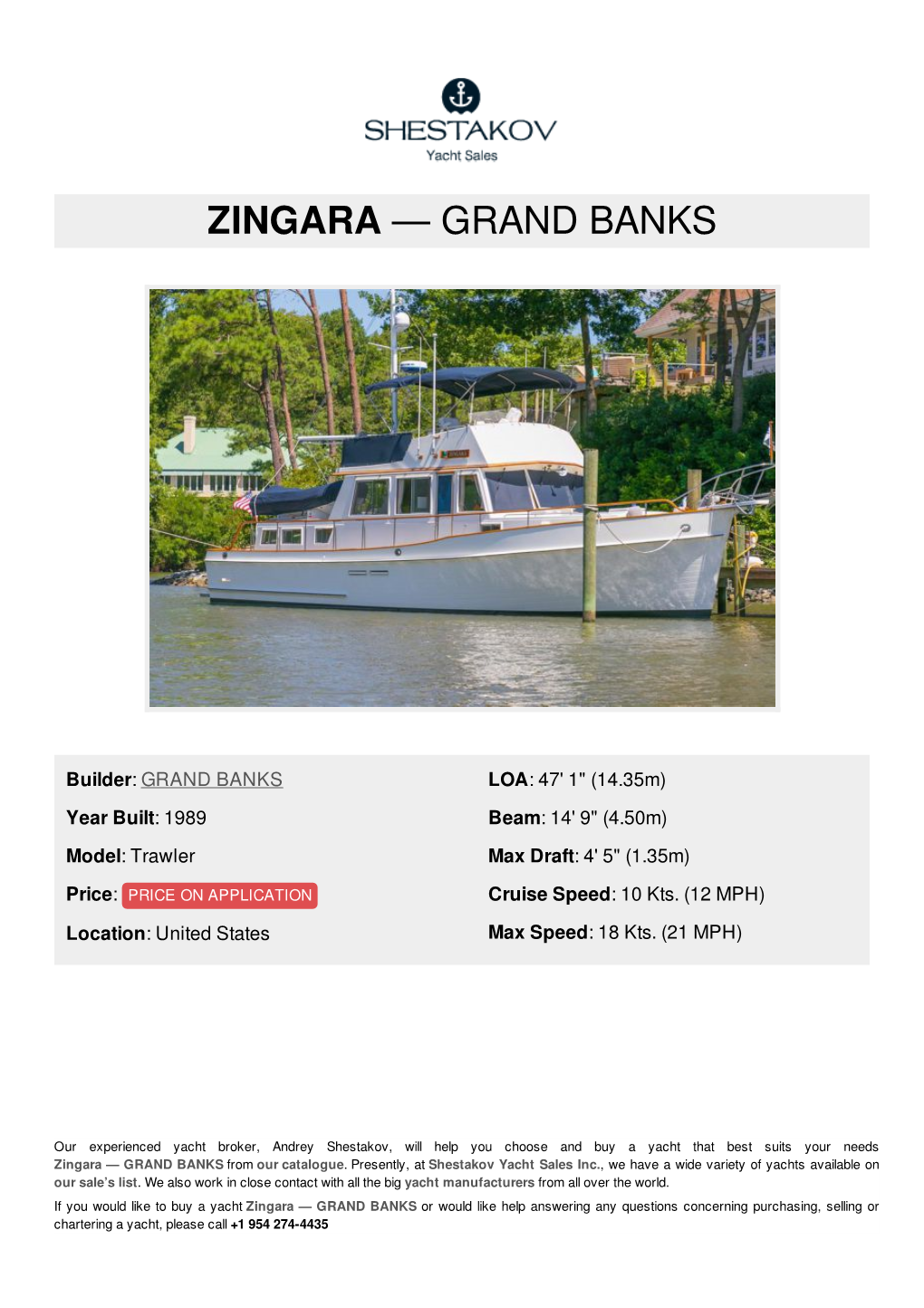 Zingara — Grand Banks