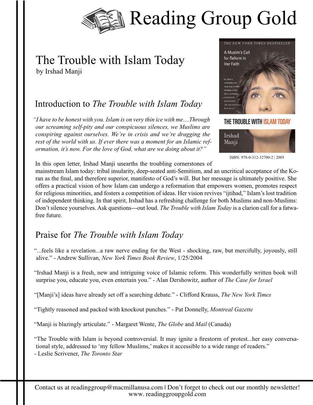 The Trouble with Islam Today by Irshad Manji