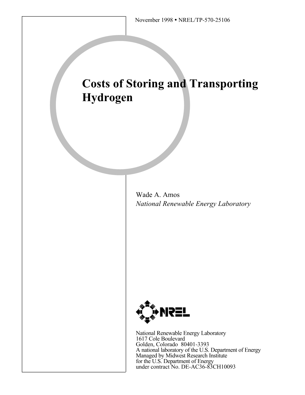 Costs of Storing and Transporting Hydrogen