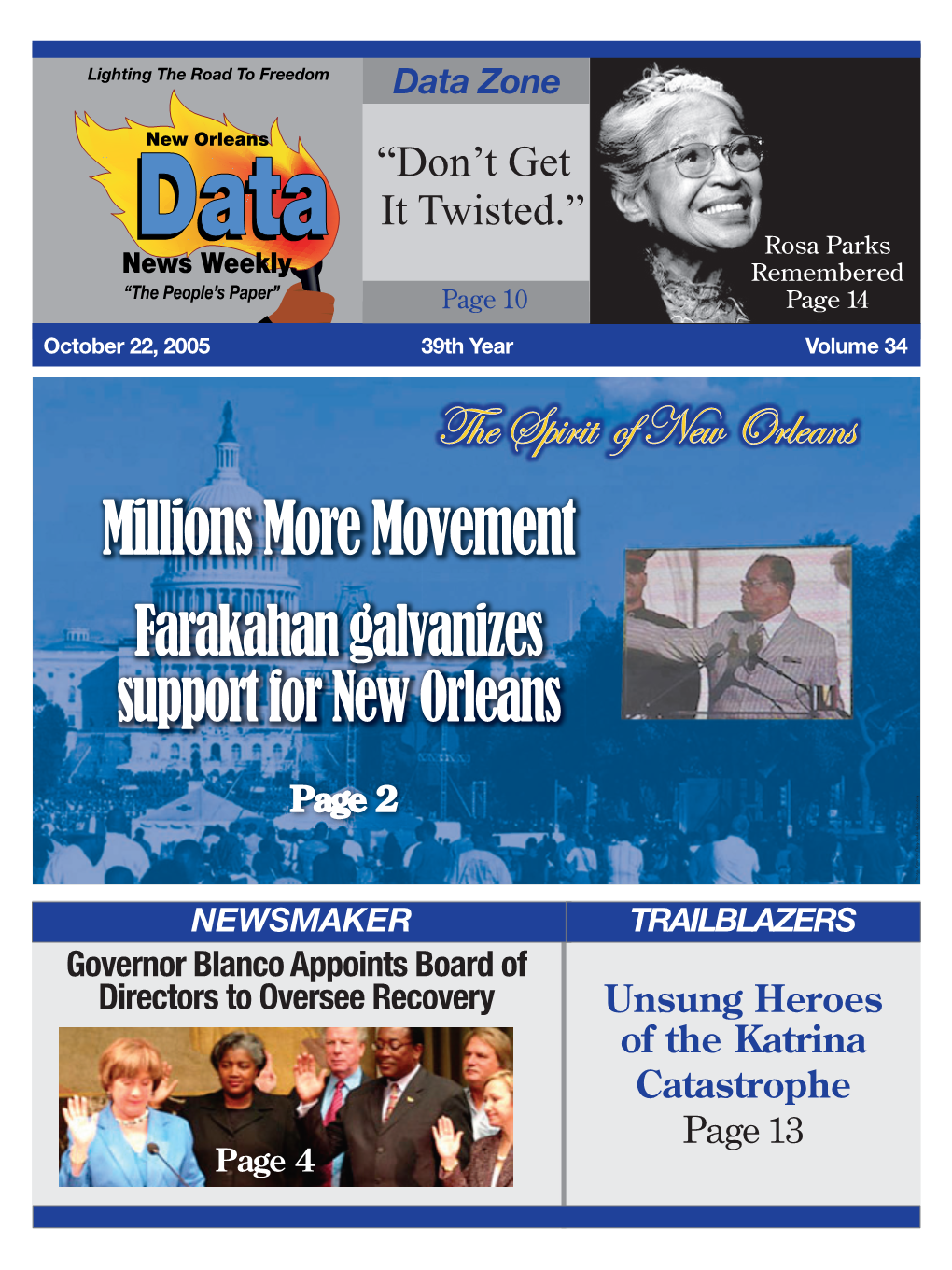 Millions More Movement Farakahan Galvanizes Support for New Orleans