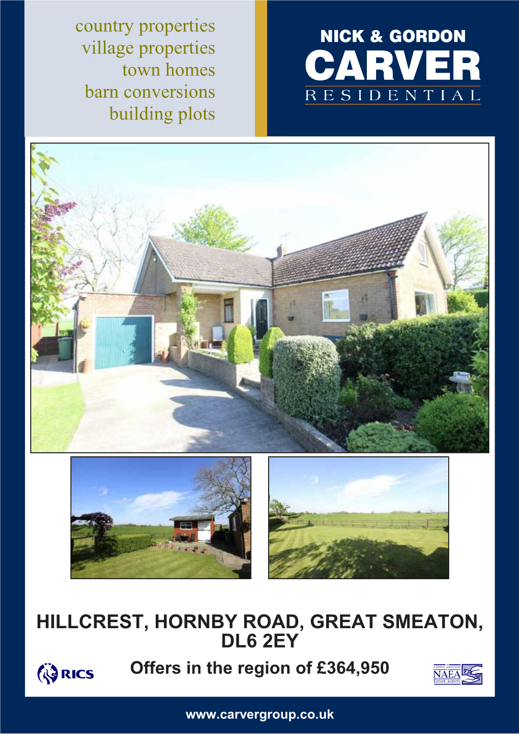 Hillcrest, Hornby Road, Great Smeaton, Dl6 2Ey