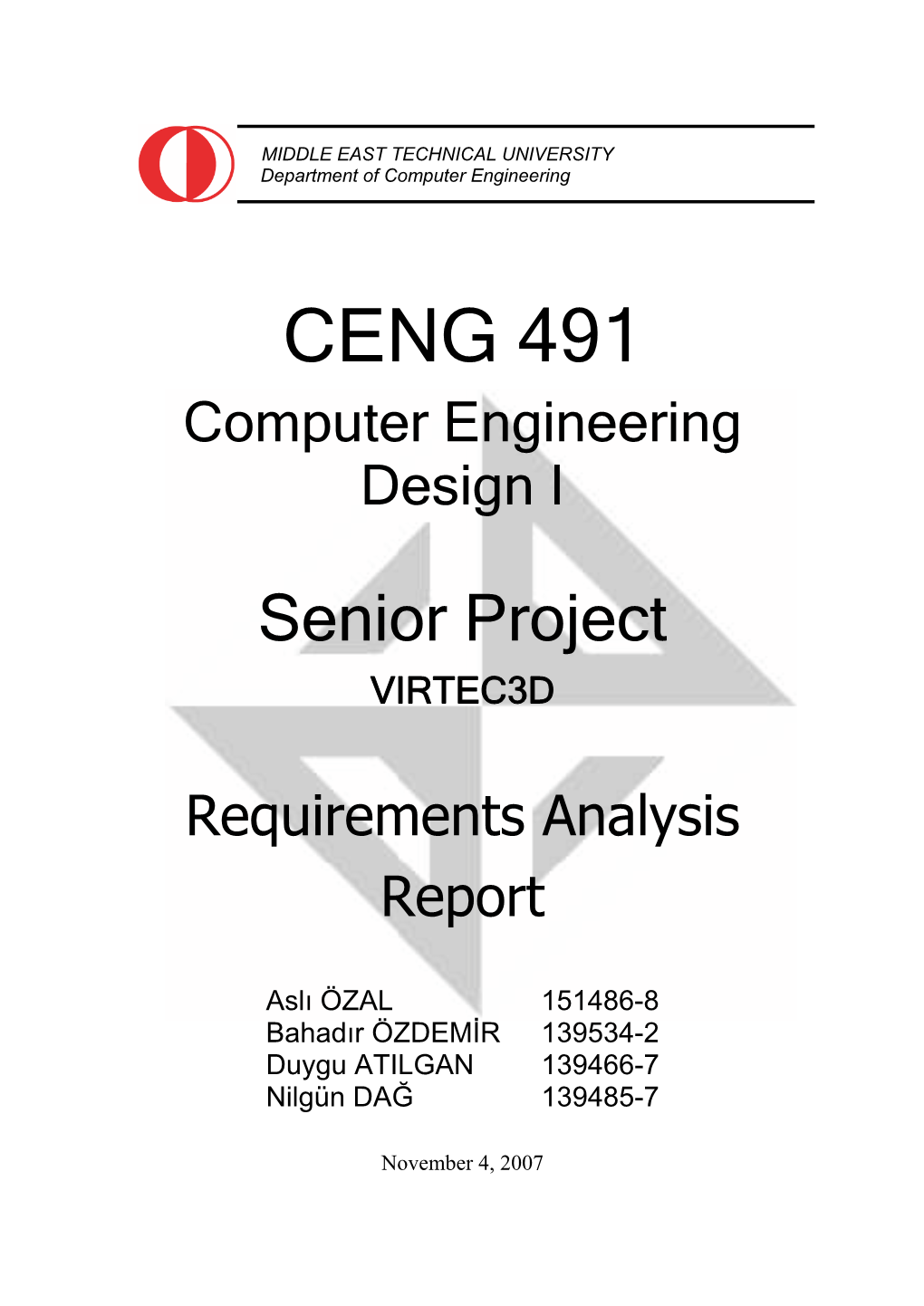 Requirements Analysis Report