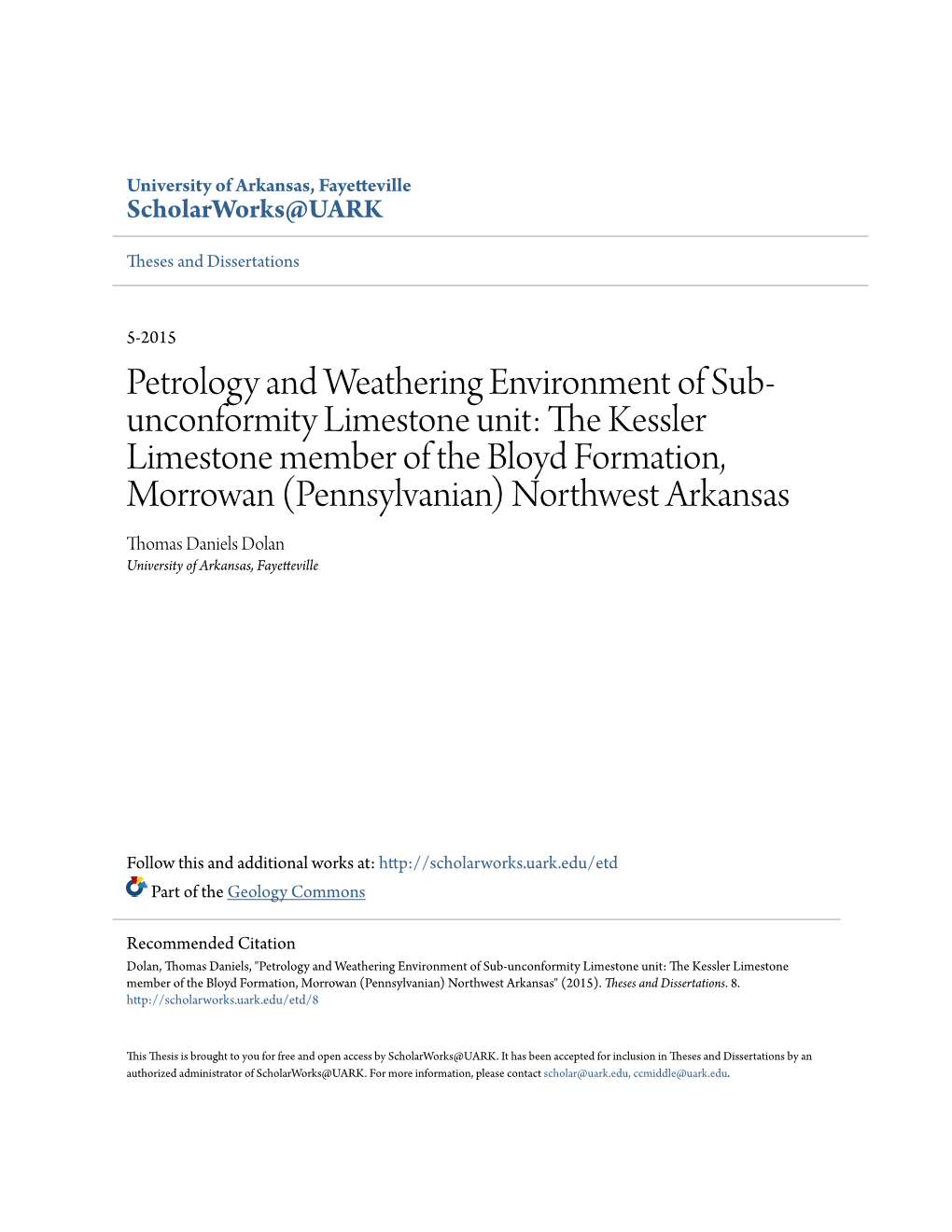 Petrology and Weathering Environment of Sub-Unconformity