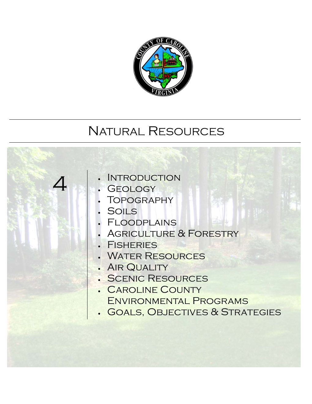 Chapter 4—Natural Resources 4 - 1 Map 4.1