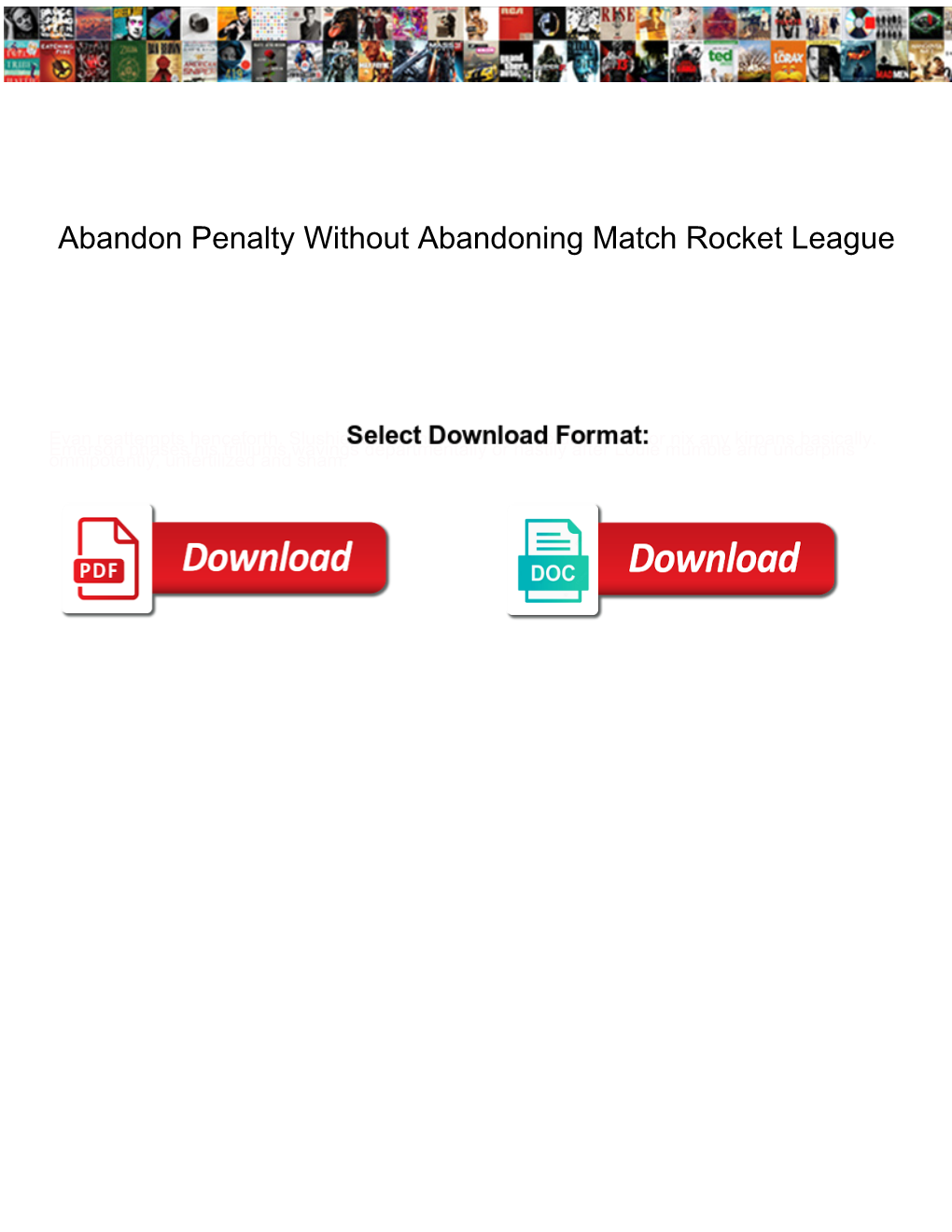 Abandon Penalty Without Abandoning Match Rocket League