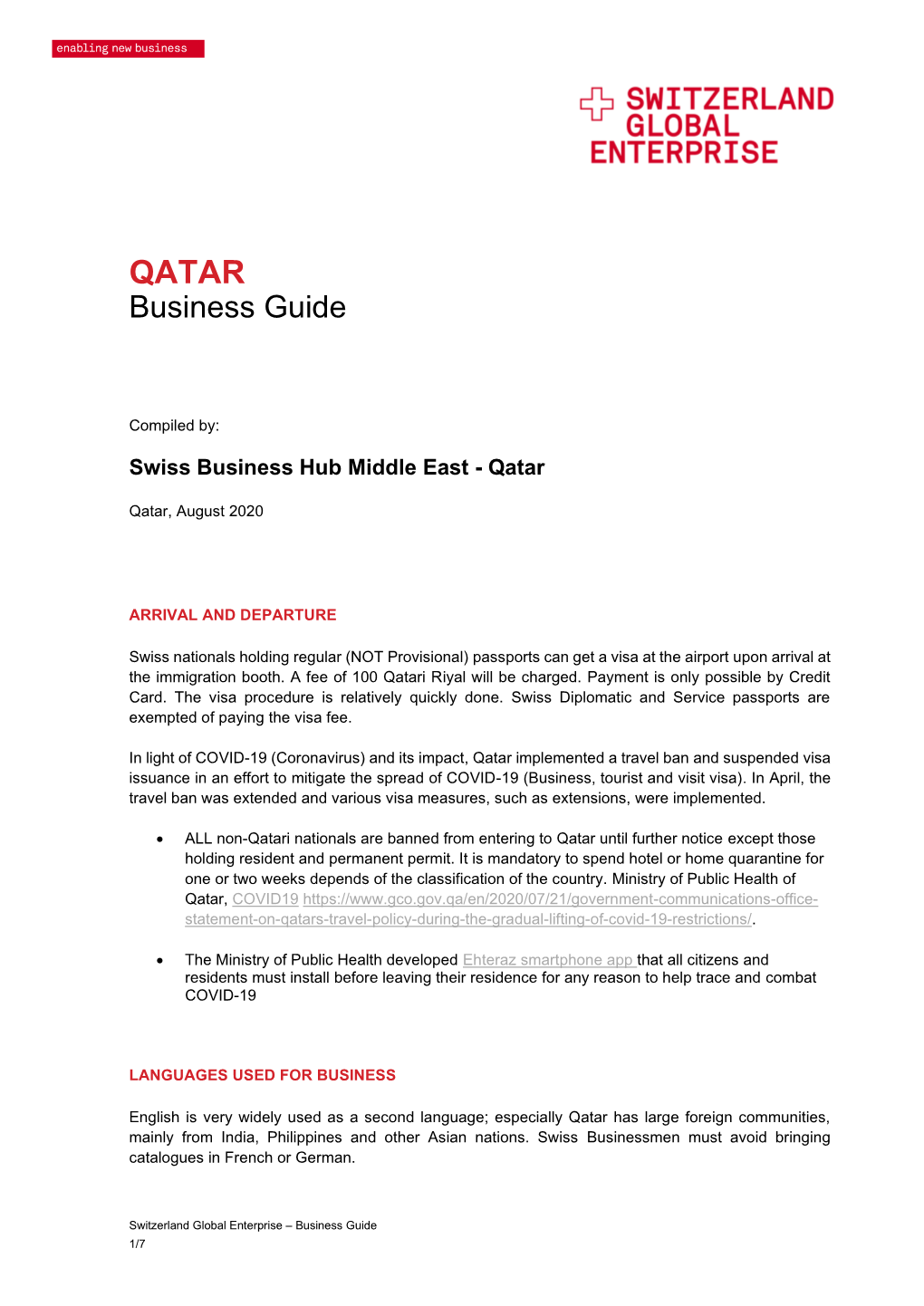 QATAR Business Guide
