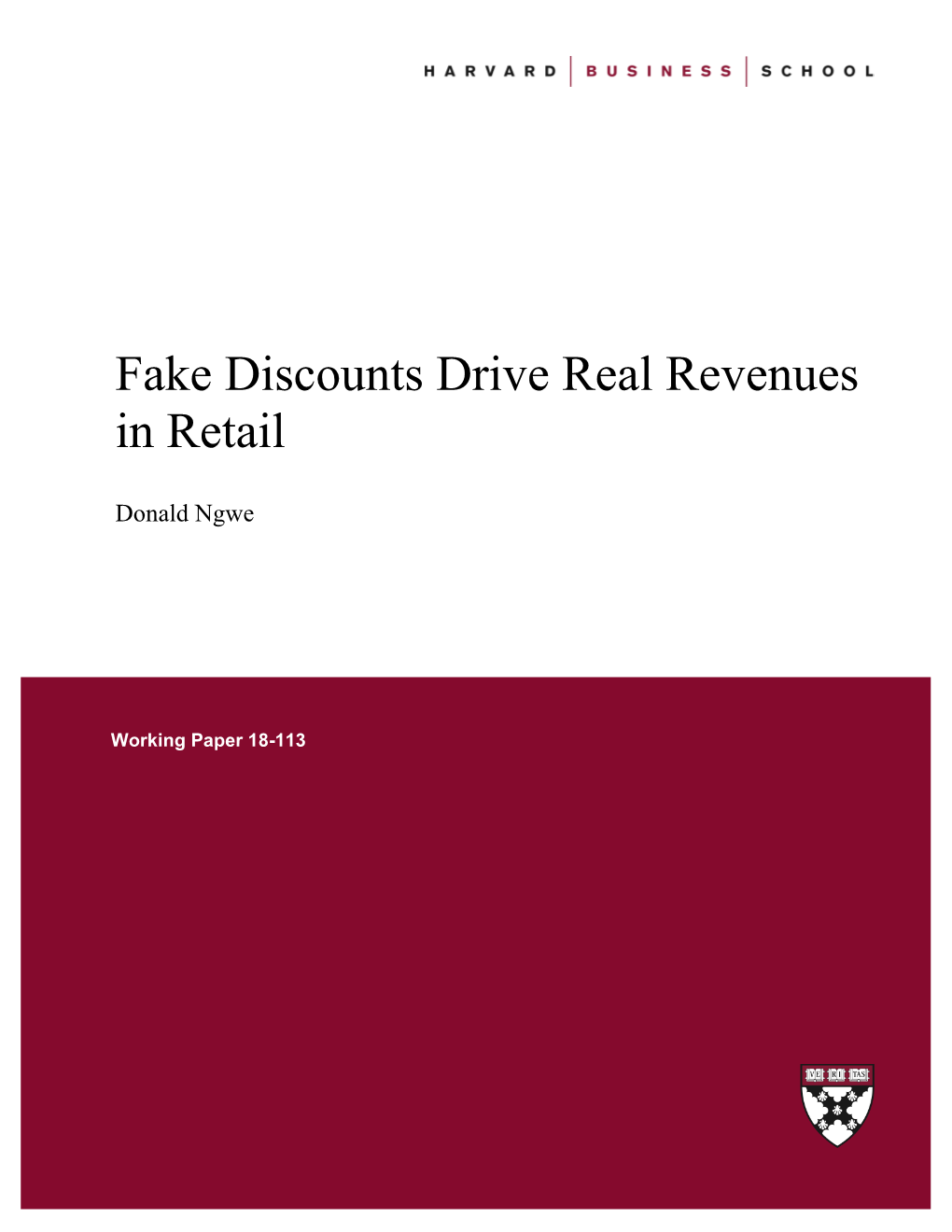 Fake Discounts Drive Real Revenues in Retail