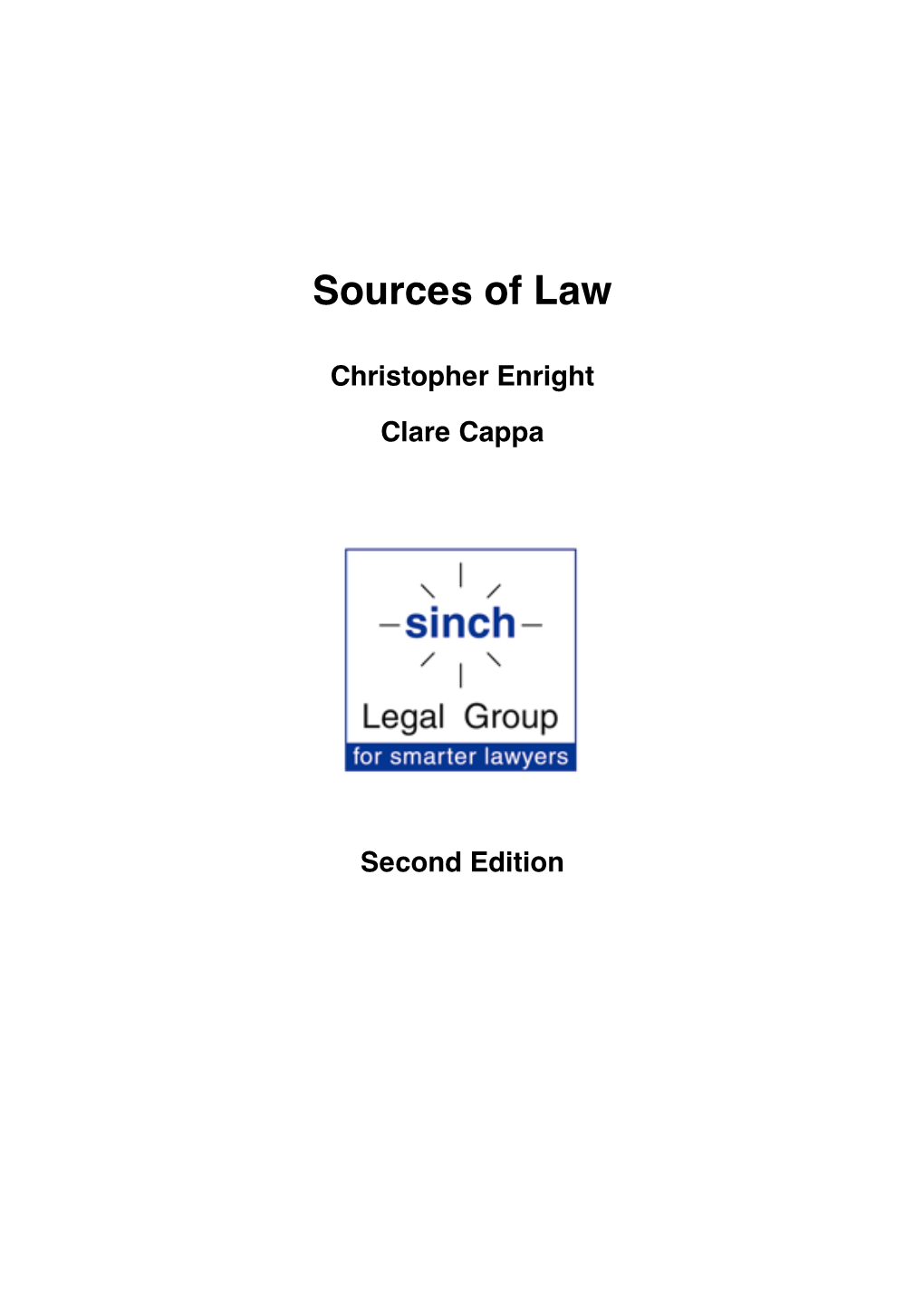 00 Book Sources of Law 2Nd Ed 2015