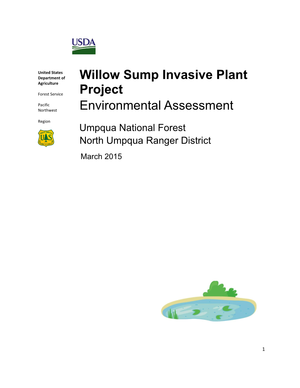 Willow Sump Invasive Plant Project Environmental Assessment