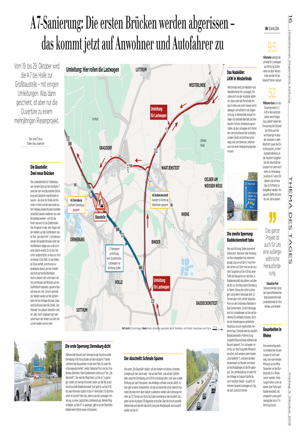 A7-Sanierung: Die Ersten Brücken Werden Abgerissen