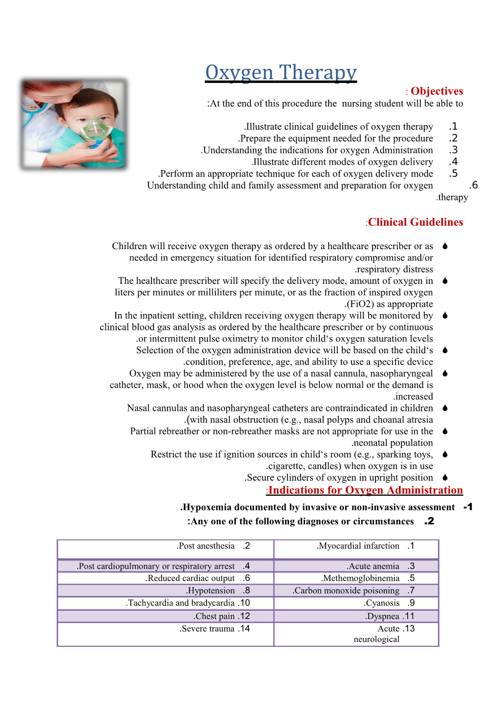 At the End of This Procedure the Nursing Student Will Be Able To