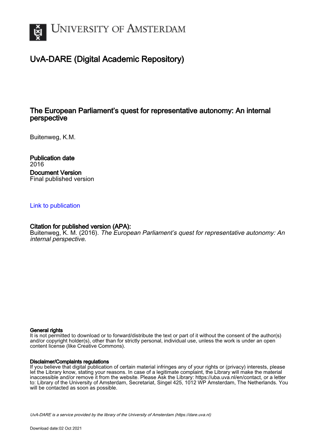 4. Electoral Legislation in an Intergovernmental Context