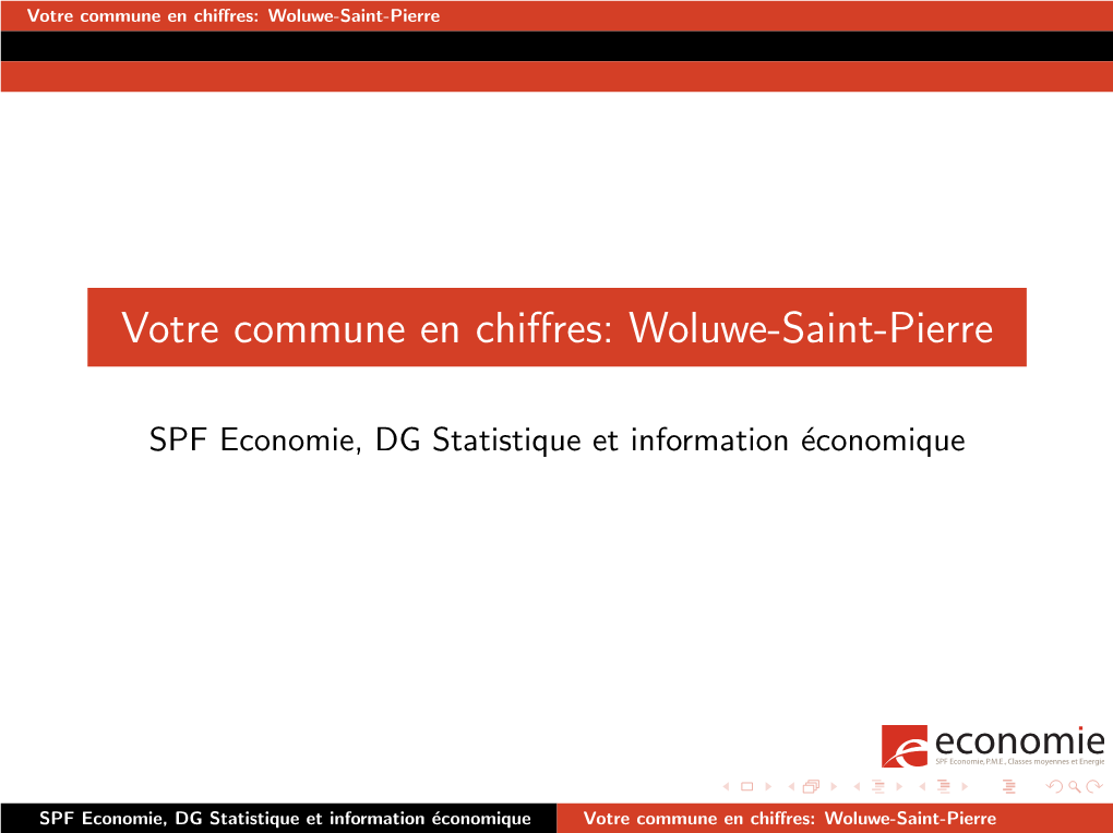 Votre Commune En Chiffres: Woluwe-Saint-Pierre