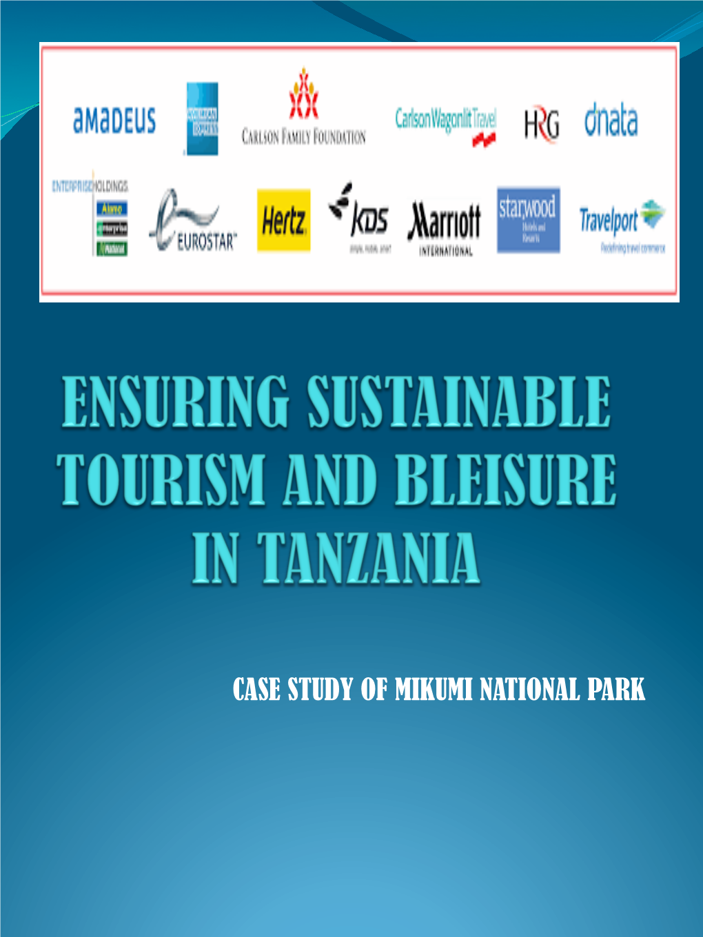 Case Study of Mikumi National Park