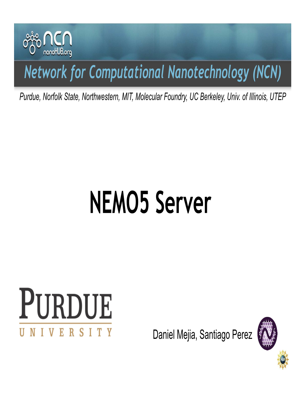 NEMO5 Server