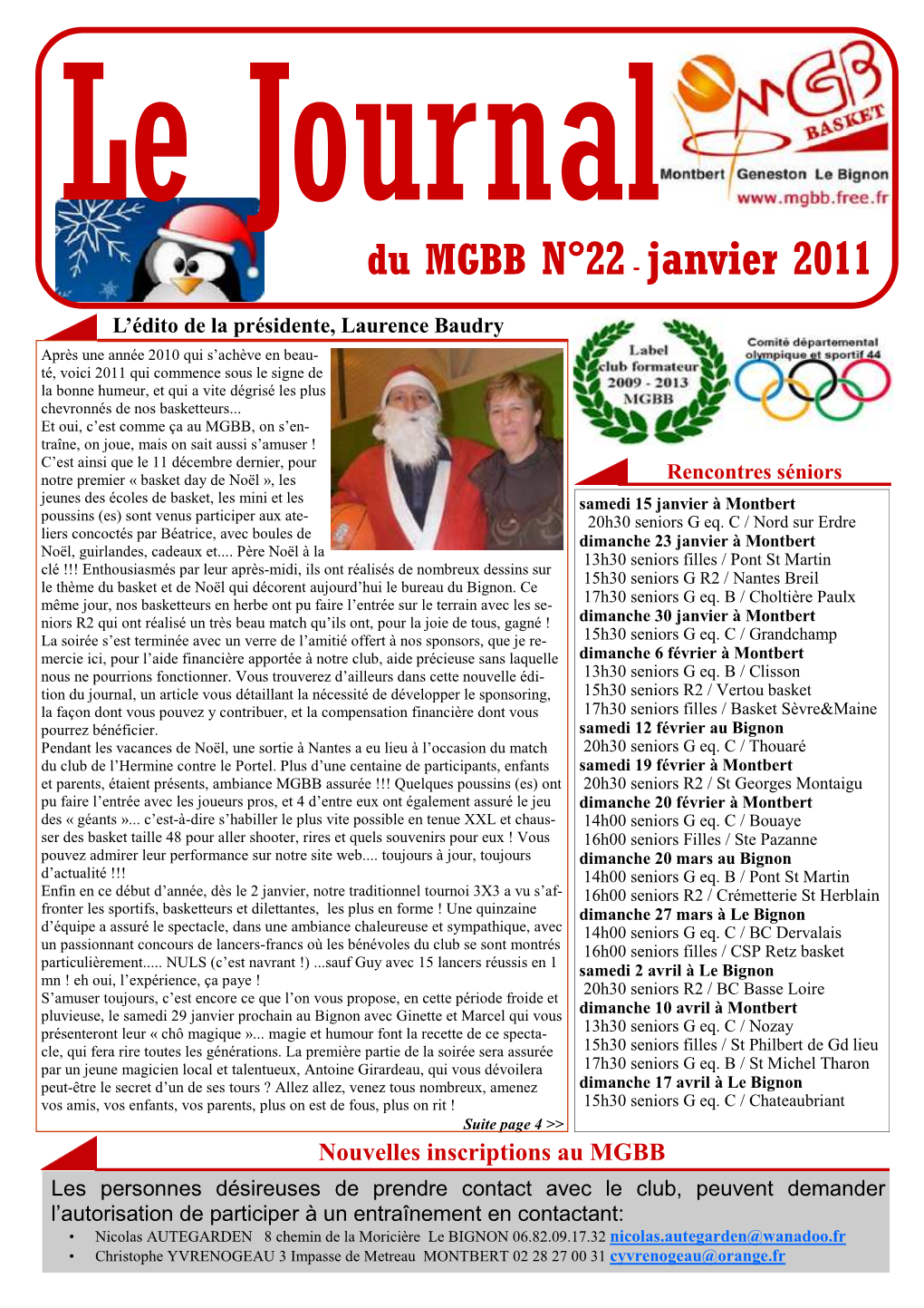 Du MGBB N°22- Janvier 2011