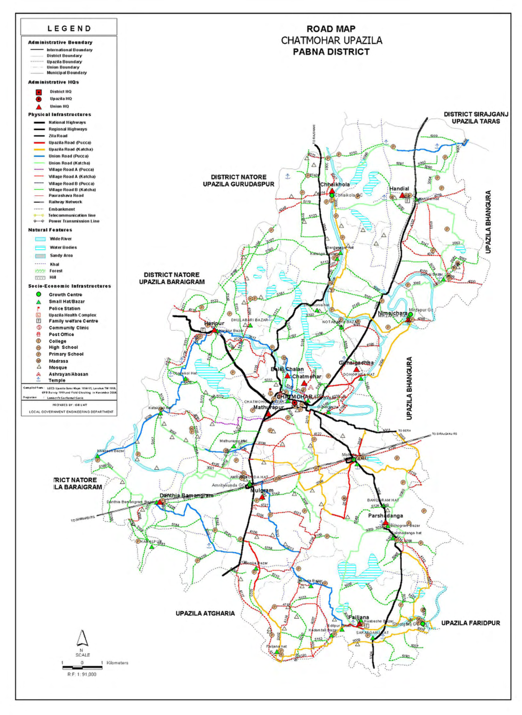 Inventory of LGED Road Network, March 2005, Bangladesh