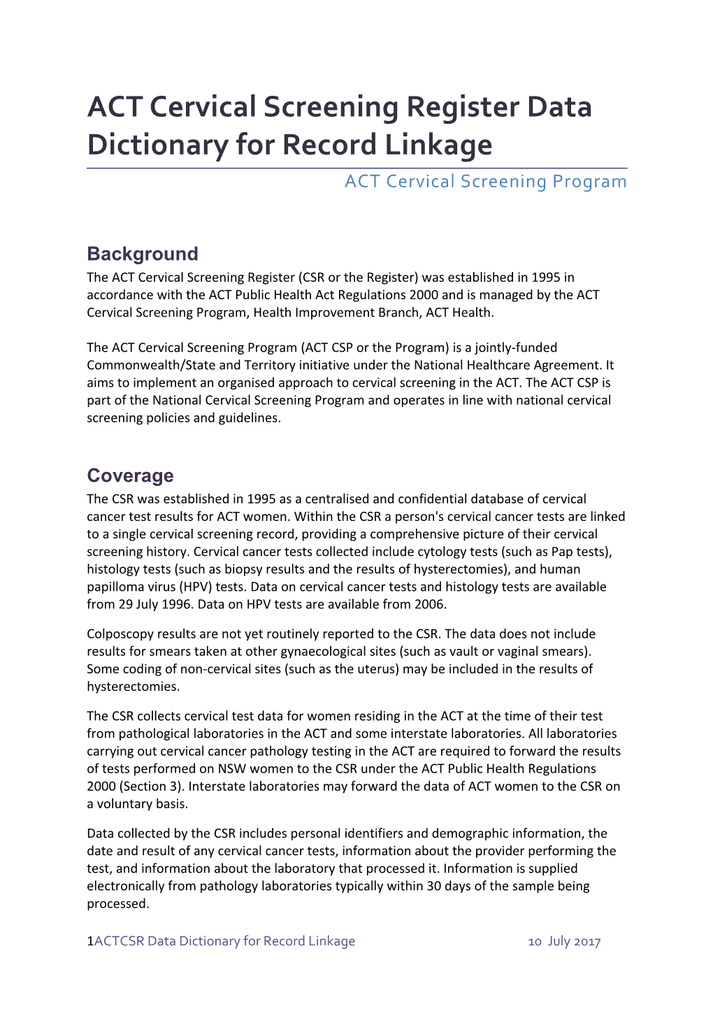 Emergency Department Data Collection s1