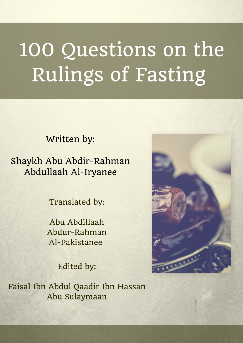 100 Questions on the Rulings of Fasting